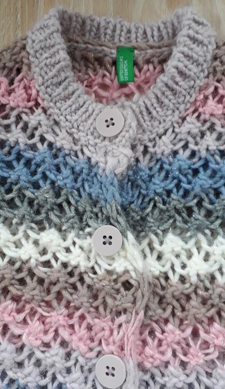 Vícebarevný svetr benetton, vel. 110, benetton,110