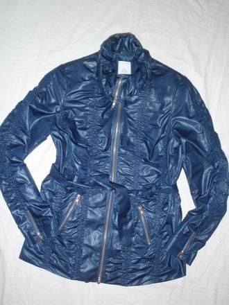 Luxusní tmavomodrý kabát, l