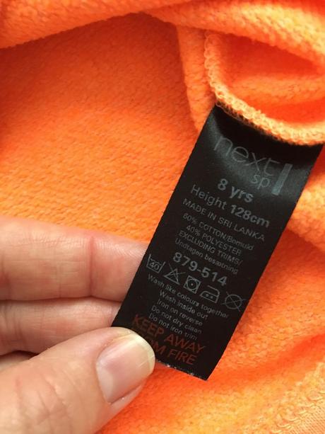 Mikina neonová next - v.7/8 let, next,128