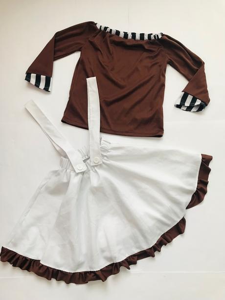 An3/ kostým sukně s trikem - v.cca 5/7 let, 