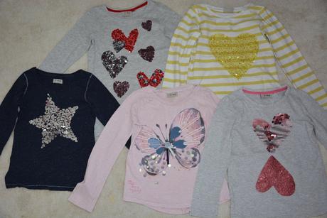 Nextová trika - se srdíčky, s hvězdou, next,122