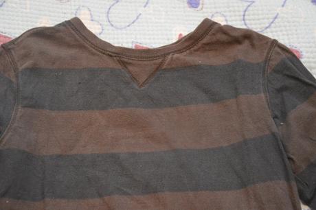 122 gap bavlněné prouhaté triko dlouhý rukáv, gap,122