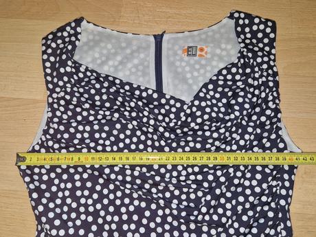 Šaty letní černobílé puntíky el eva lhotáková, 44