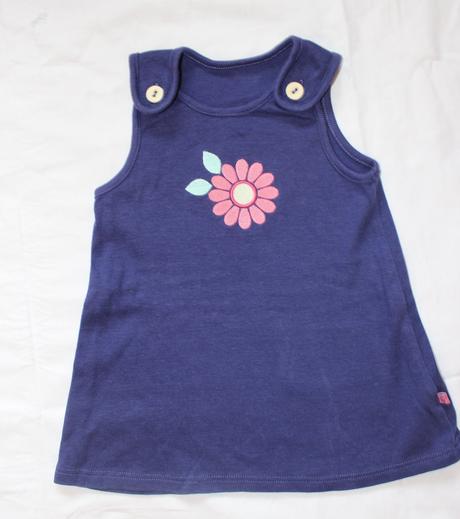 Bf216. bavlněné šaty s kytkou 3-6 měs., marks & spencer,68