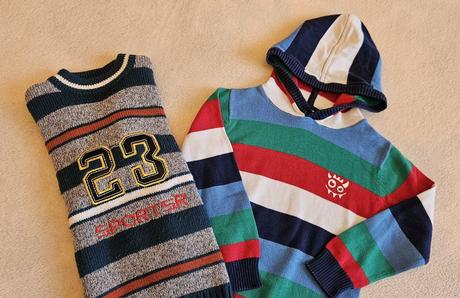 Dva chlapecké svetry, svetříky, vel.110/116, 110