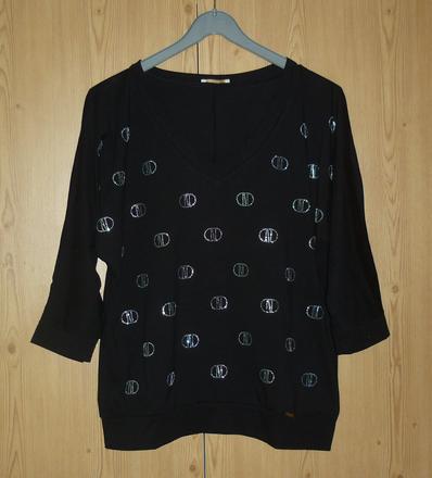 Černé dámské tričko megi collection, m