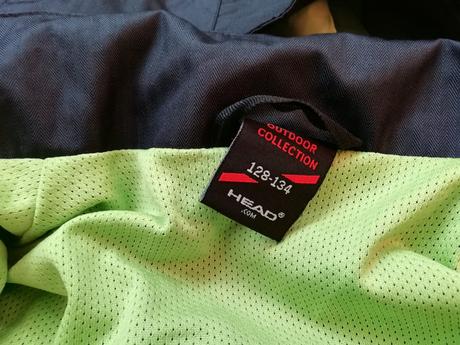 Hezká nepromokavá bunda head-kvalitní top stav, 122