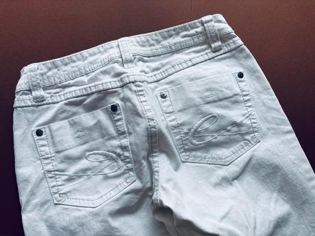 Džíny 7/8 délky bílé zn. esprit - v.26, esprit,26