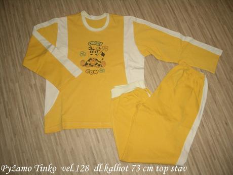 Pyžamo vel.128, tinko,128