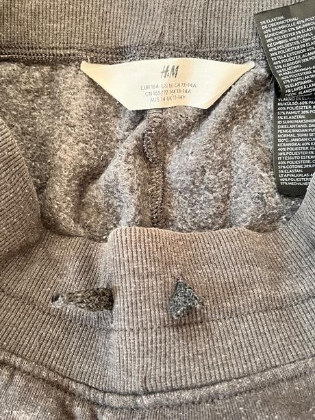 Tepláky, h&m,164