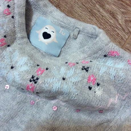 Teplé svetříkové šaty s ptáčky, tu,110