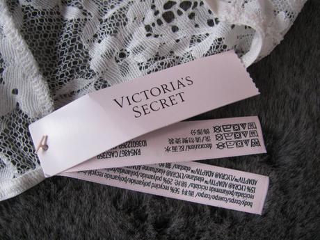 Bílé krajkové kalhotky v.s., victoria's secret,m
