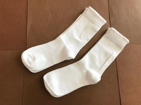 Ponožky bílé 2 páry - v.cca 5/7 let, 116