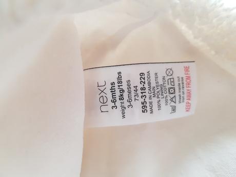 Fleesový kabátek značky next.velikost 3-6 měsíců, next,62