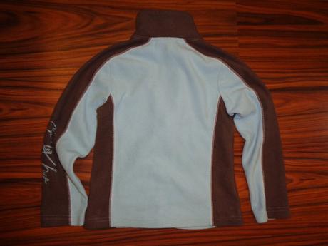 Modrohnědá flísová mikina, 128