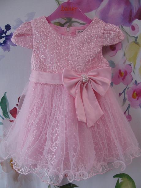 Krásné růžové sváteční šaty, pretty girl,68