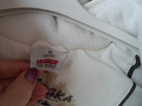 Bílá krémová zateplená vesta vestička, colours of the world,m