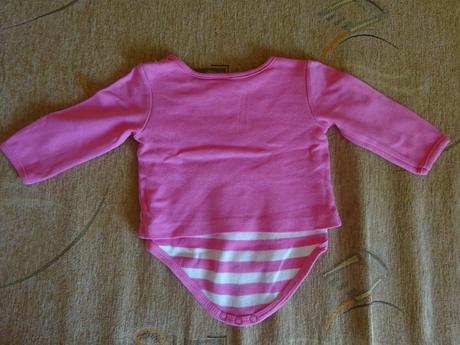 Body dl.r. růžové s kytičkami, vel. 68, 68