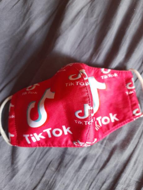 Rouška látková kočičky a tic toc, 