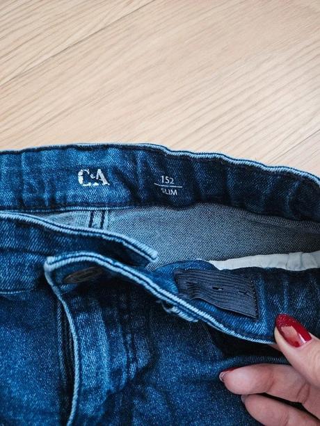 Džínové kraťasy c&a, vel. 152 slim, c&a,152