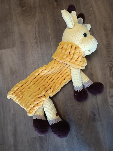 Pyžamožrout/plyšák na pyžamo - žirafa, šířka (cm): 30,délka (cm): 80