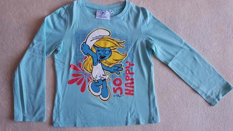 Dětské tričko šmoulinka, svítící ve tmě, vel.116, disney,116