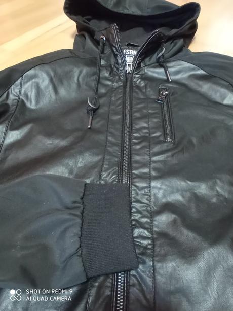 Koženkovosoftová bunda, fishbone,m