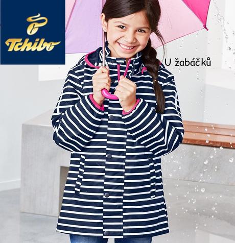 Proužkovaný kabát tchibo námořnický vel. 122/128, tchibo,122 / 128