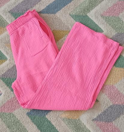 Letní pohodlné široké kalhoty, 158