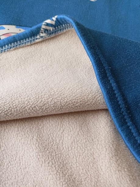 Tepla souprava modrá, 128/134, 128