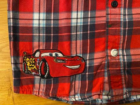 Flanelová košile cars - c&a, vel. 110, c&a,110