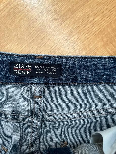 Dřené, trhané džíny, rifle, zara,36