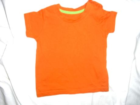 Krásný letní komplet káro laclíků a oranž trička, marks & spencer,68