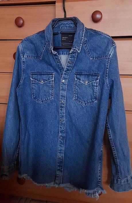 Zara man pánská džínová košile / bunda relaxed fit, zara,m