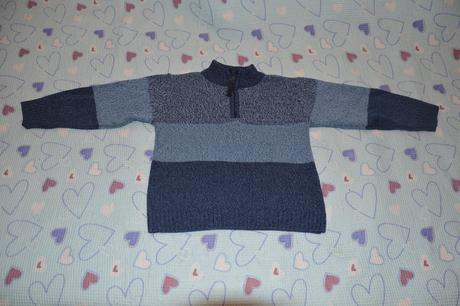 116 122 128 modrý svetr, c&a,122