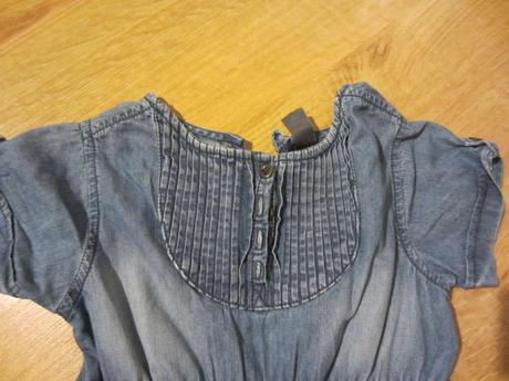 Lehoučké riflové džínové šatičky, zara,110