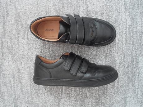 Černé boty polobotky kožené, lasocki,38