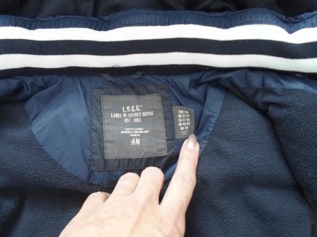 Modrá zateplená vesta vestička h&m, h&m,146