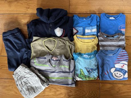 Set oblečení pro kluky - 11ks, vel. 2-4 roky, 104–116