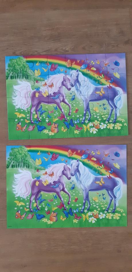 Puzzle s koňmi, koně, 