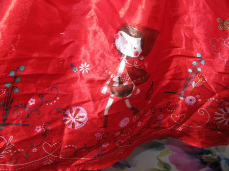 Karnevalové šaty červená karkulka, 