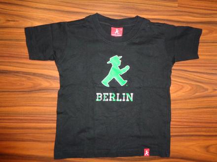 Super černé tričko - červený a zelený panáček, 116