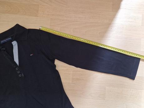 Tričko s límečkem, dl.rukáv černé tommy hilfiger, tommy hilfiger,m