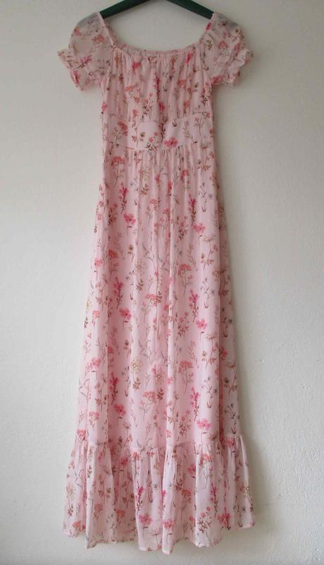 Dlouhé květované šaty růžové carmen orsay s 36, orsay,s