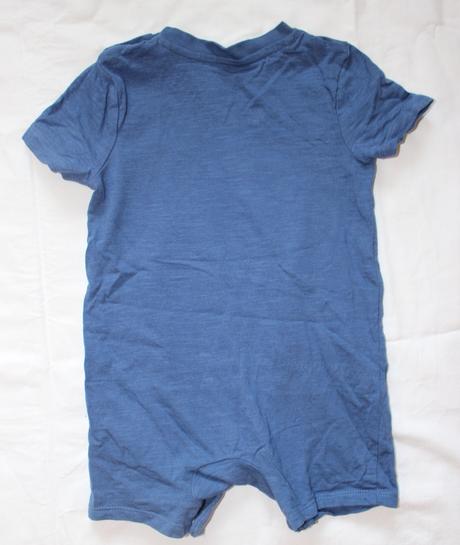 Bf218. bavlněný kraťasový overal 9-12 měs., f&f,80