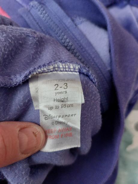 Velurová tepláková souprava princezny, disney,98