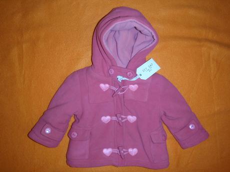 Nádherný zimní teploučký flízový kabátek, zip zap,74