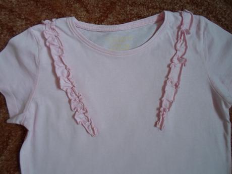 Růžové tričko triko krátký rukáv, primark,146