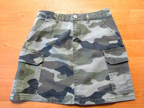 Dívčí maskáčová sukýnka vel 140-146, denim co,146