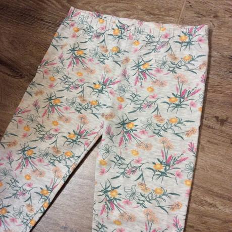 Bavlněné legíny s kytičkami, primark,128